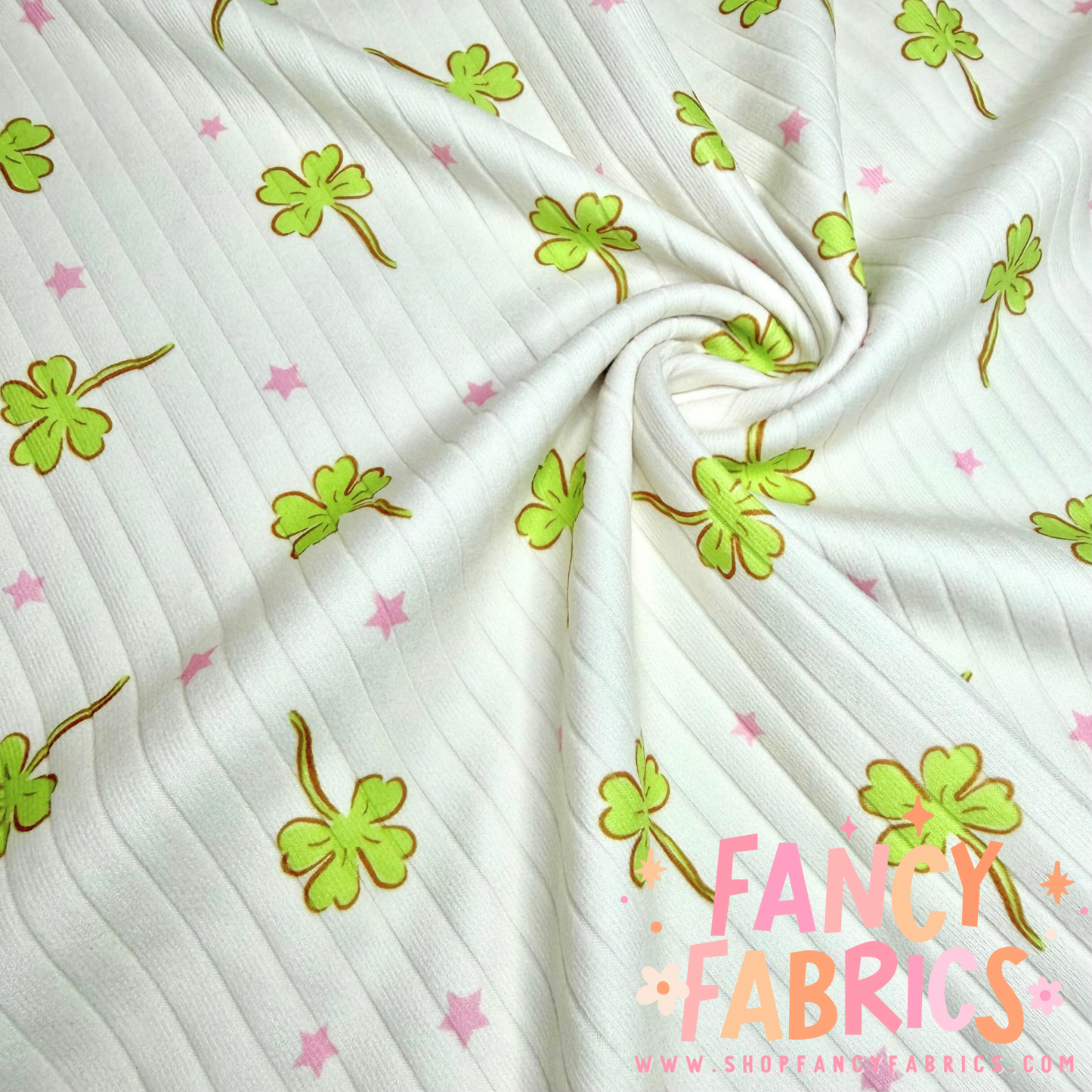 Dainty Clovers | 6x6 | Brushed Rib | Ready To Ship