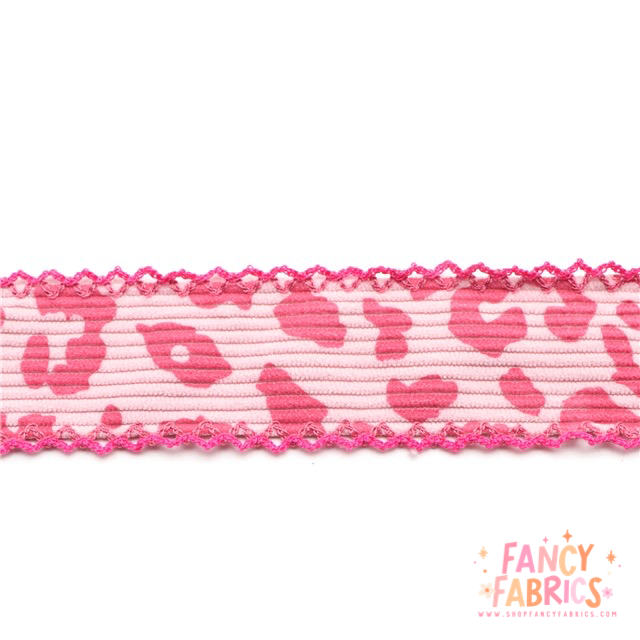 Leopard Corduroy | 1.5" Double Hook Ribbon | Ready To Ship