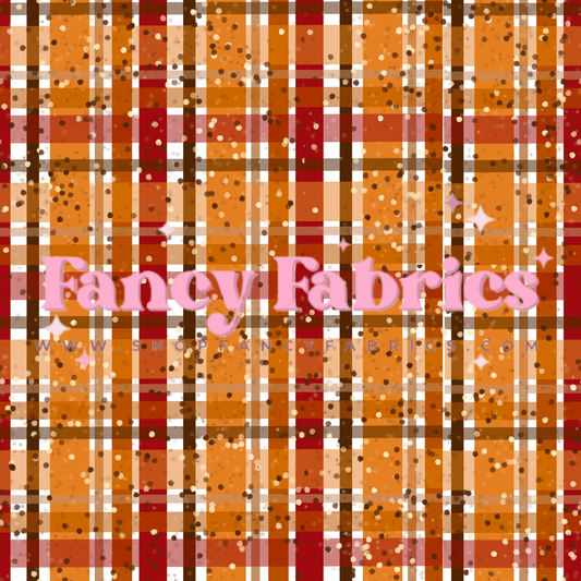Creative Graphics | Thanksgiving Plaid (Sparkles) | PREORDER | By The Yard