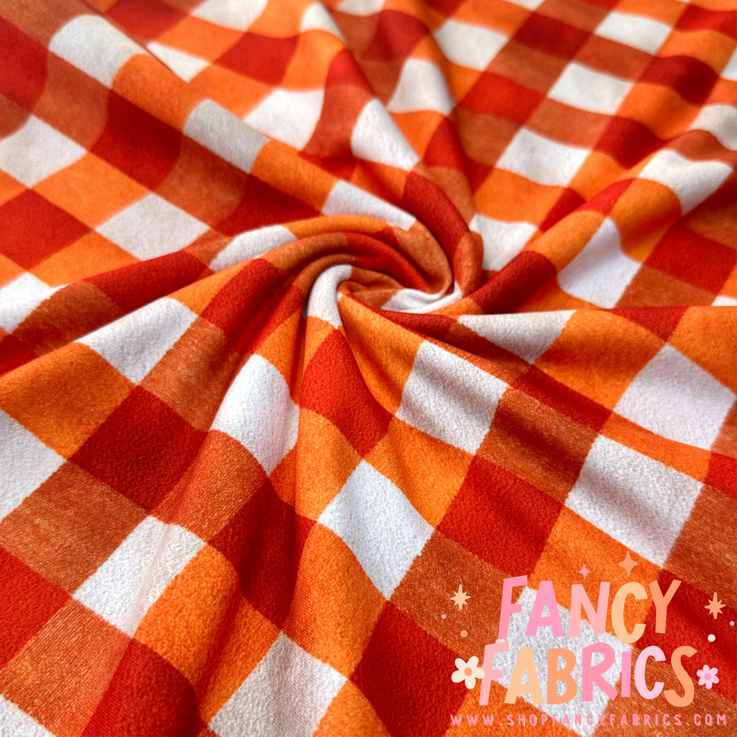 Orange Plaid | 6x6 Scaling | DBP | Ready To Ship