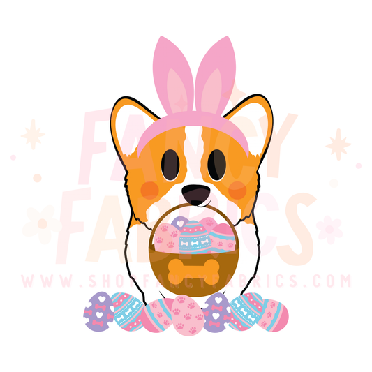 Corgi Bunny | Toddler Size | DTF Transfer