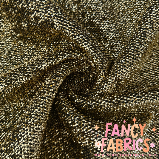 Dark Gold | Tinsel Fabric | Ready To Ship