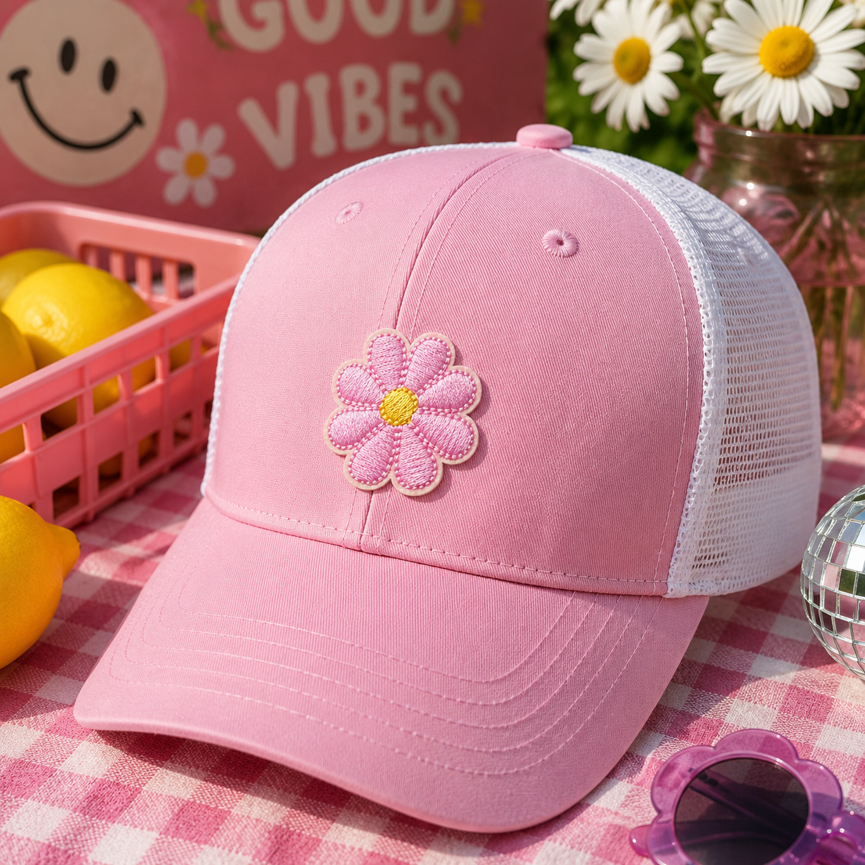 Small Daisy (Light Pink) | Iron On Patch