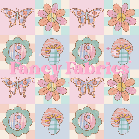 Lauren Liza Designs | Embroidery Retro 2 | PREORDER | By The Yard