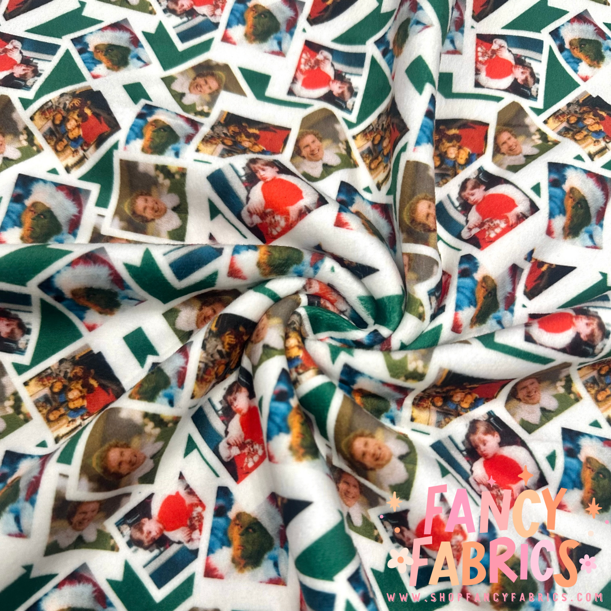 Christmas Movie Polaroids | Single Sided Minky | Ready To Ship