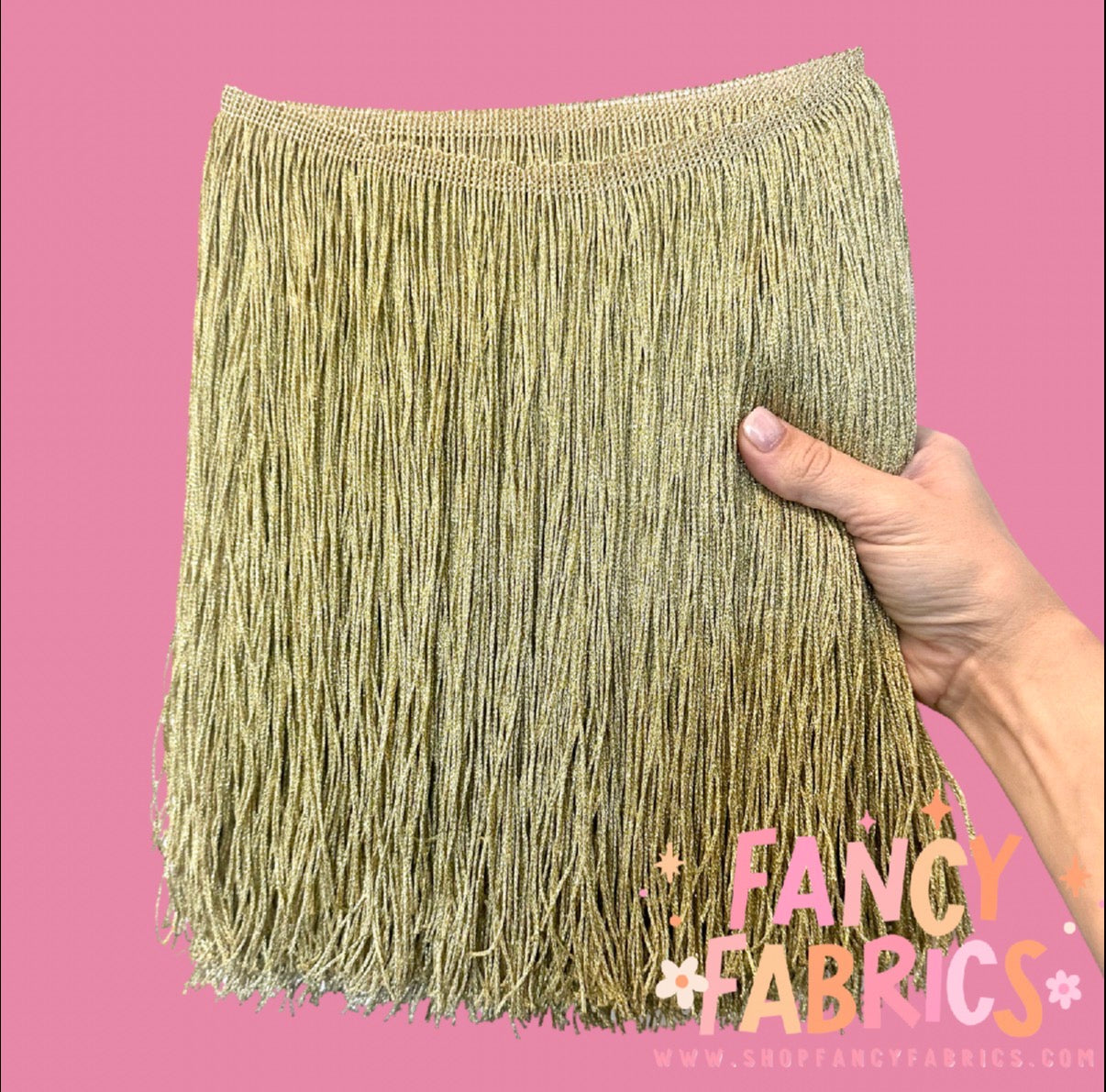 Gold | XL Metallic Fringe | Ready To Ship
