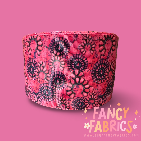 Country Gems (Pink) | 3" Single Sided | Printed Ribbon | Ready To Ship