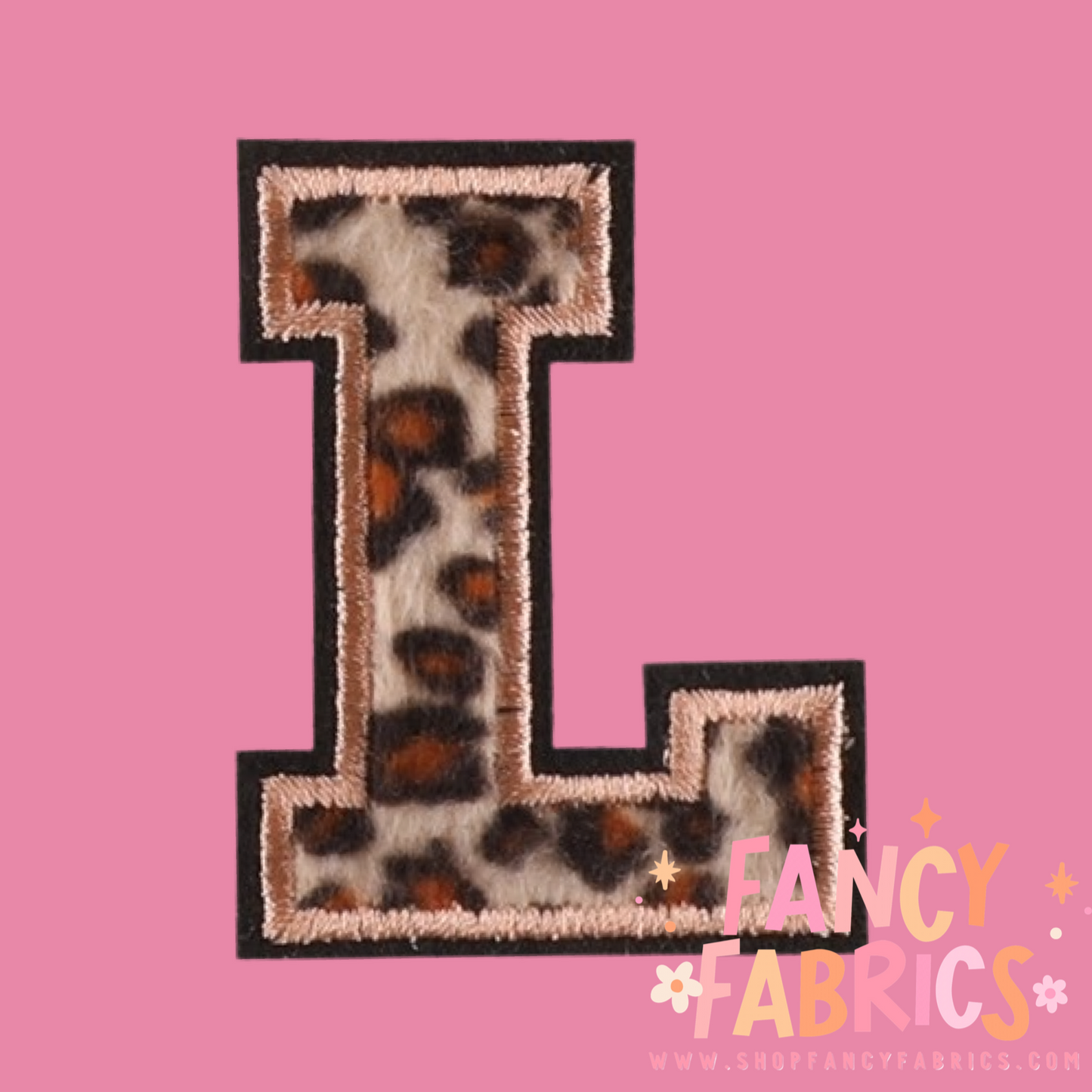 Letter L (Leopard) | Iron On Patch