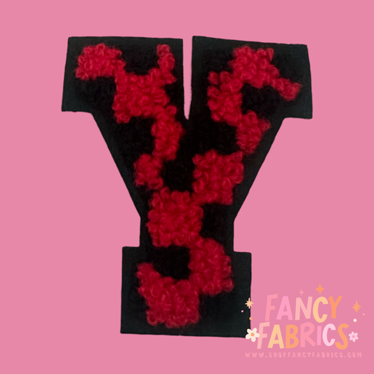 Letter Y (Checkers) | Iron On Patch