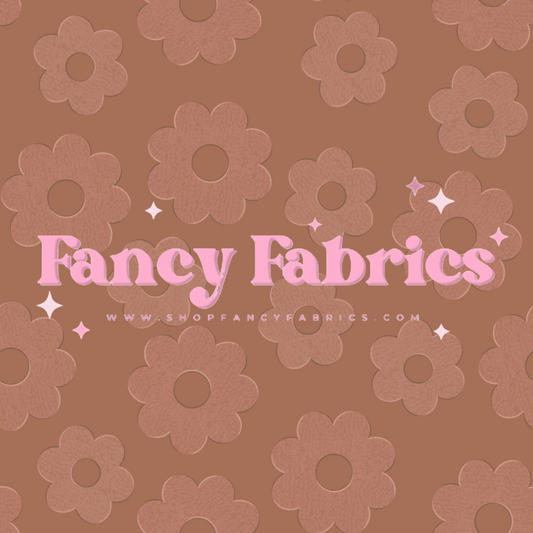 Lauren Liza Designs | Fabric Flowers Rust | PREORDER | By The Yard