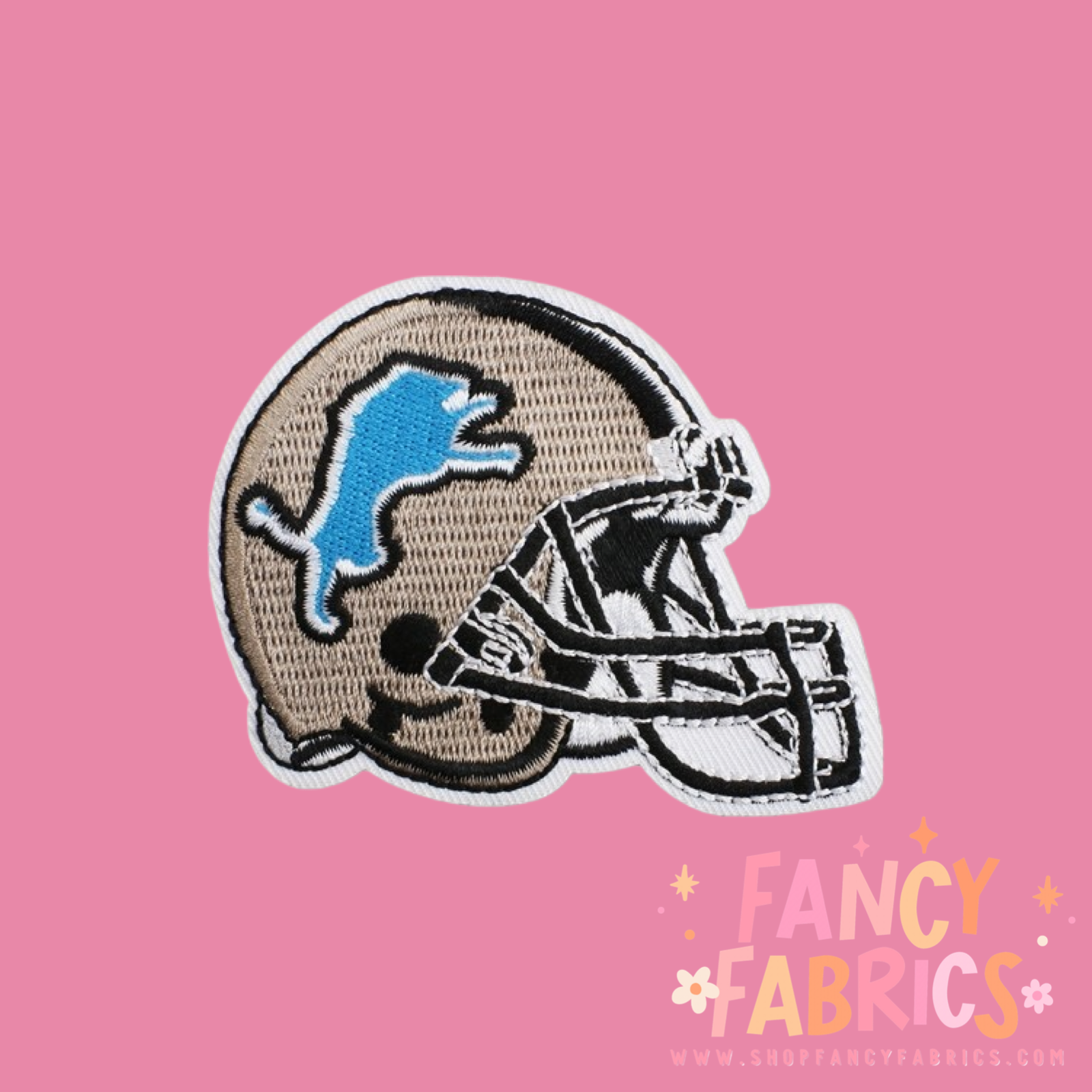 Detroit helmet iron on patch
