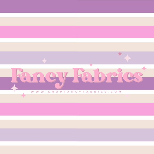 Pink + Purple Stripes | PREORDER | By The Yard
