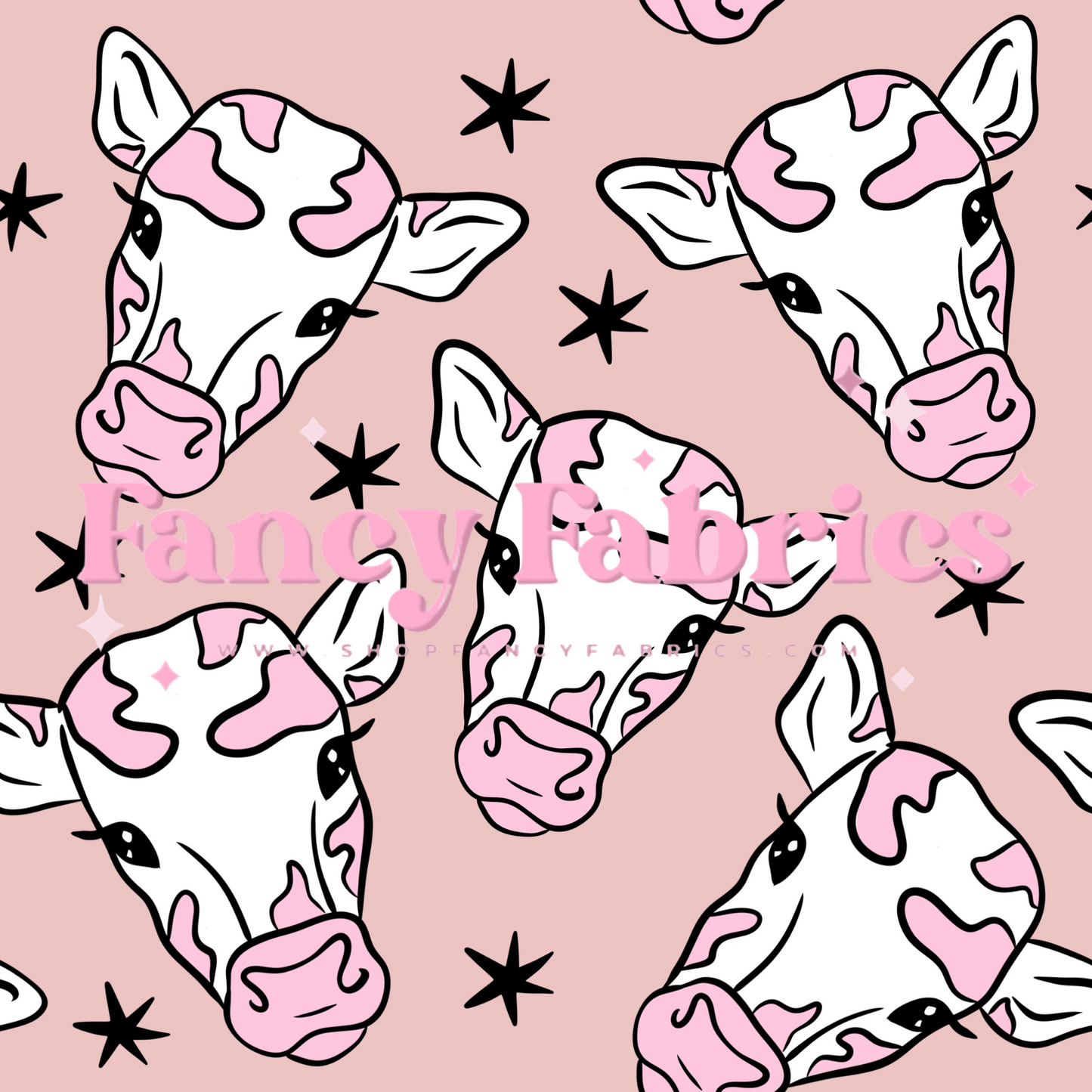 Pink Cows | PREORDER | By The Yard