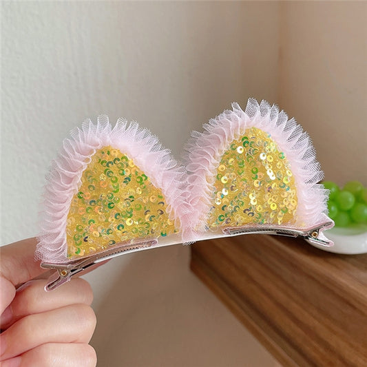 Yellow | Cat Ear Clips