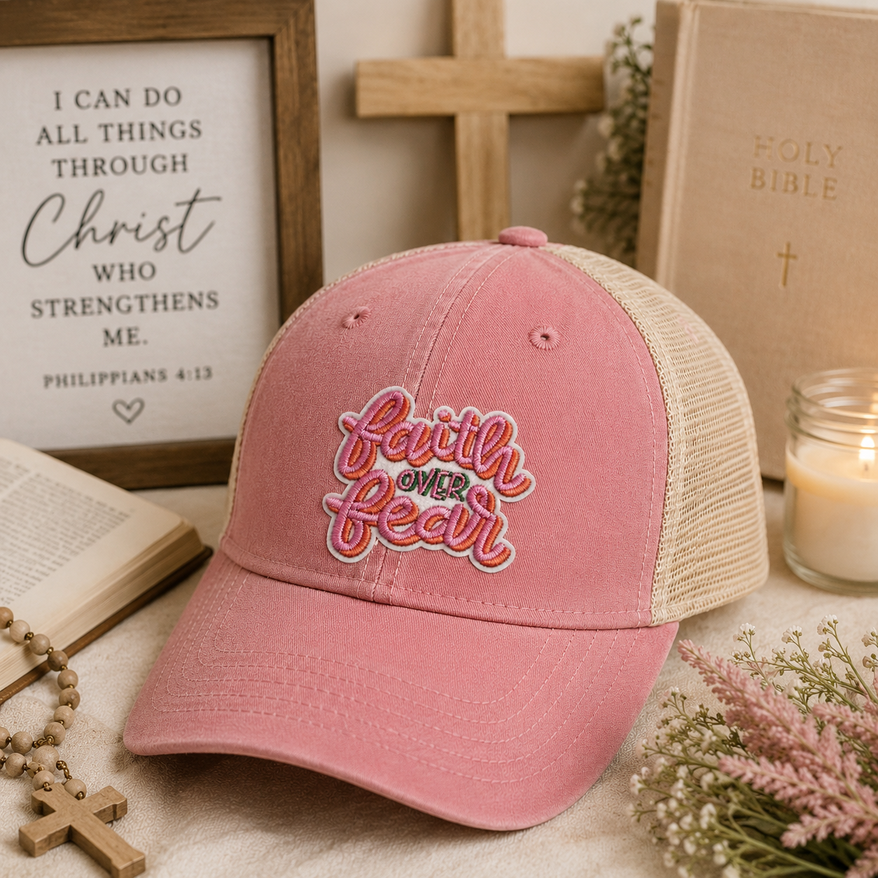 Faith Over Fear | Iron On Patch