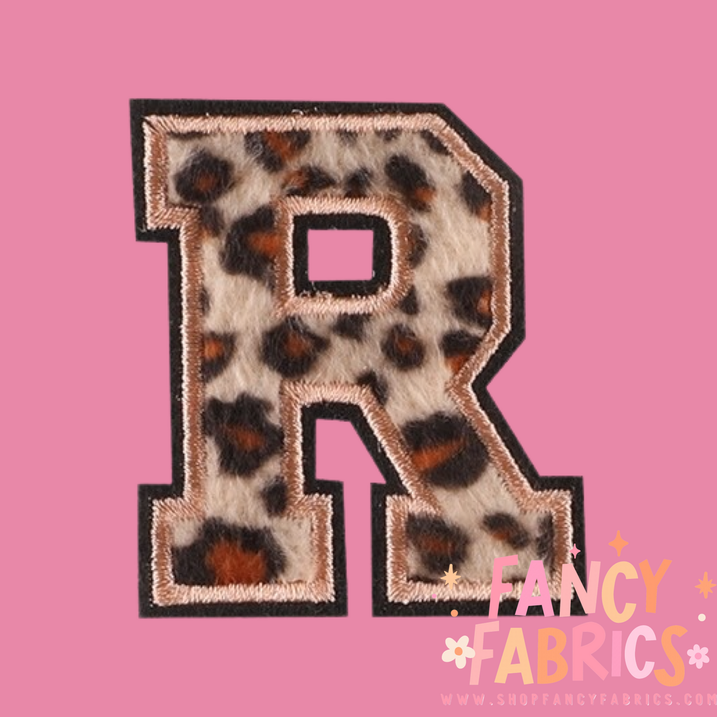 Letter R (Leopard) | Iron On Patch