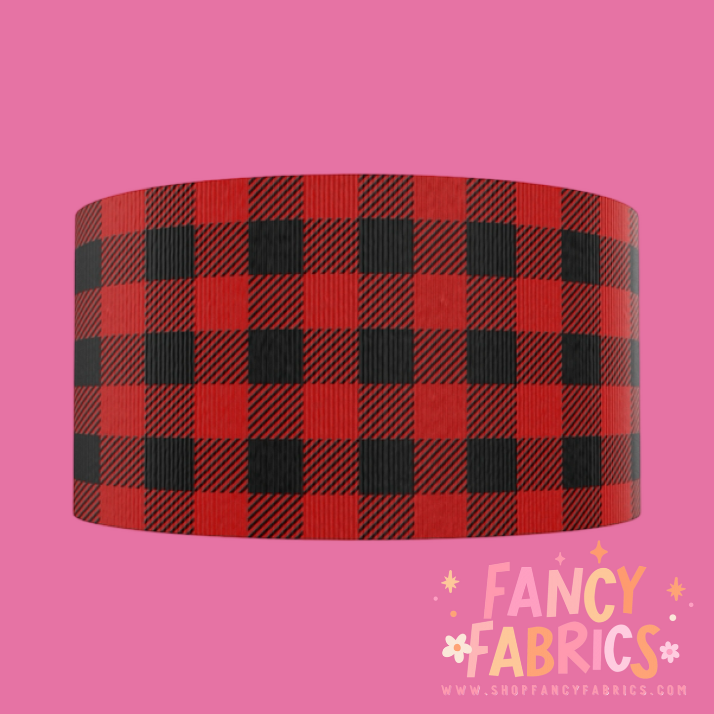 Buffalo Plaid (Red) | 3" Single Sided | Printed Ribbon | Ready To Ship