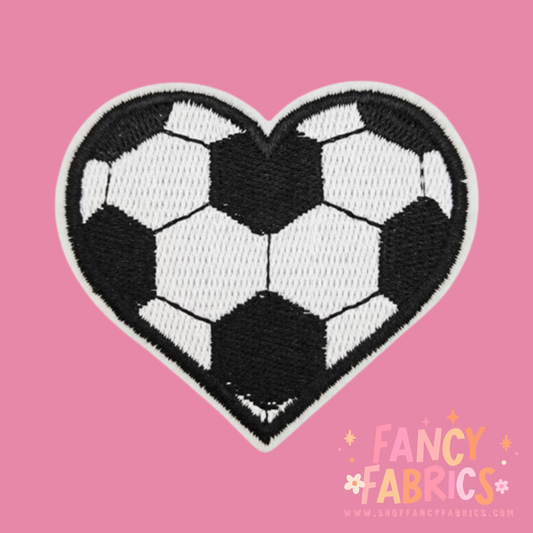 Soccer Heart | Iron On Patch