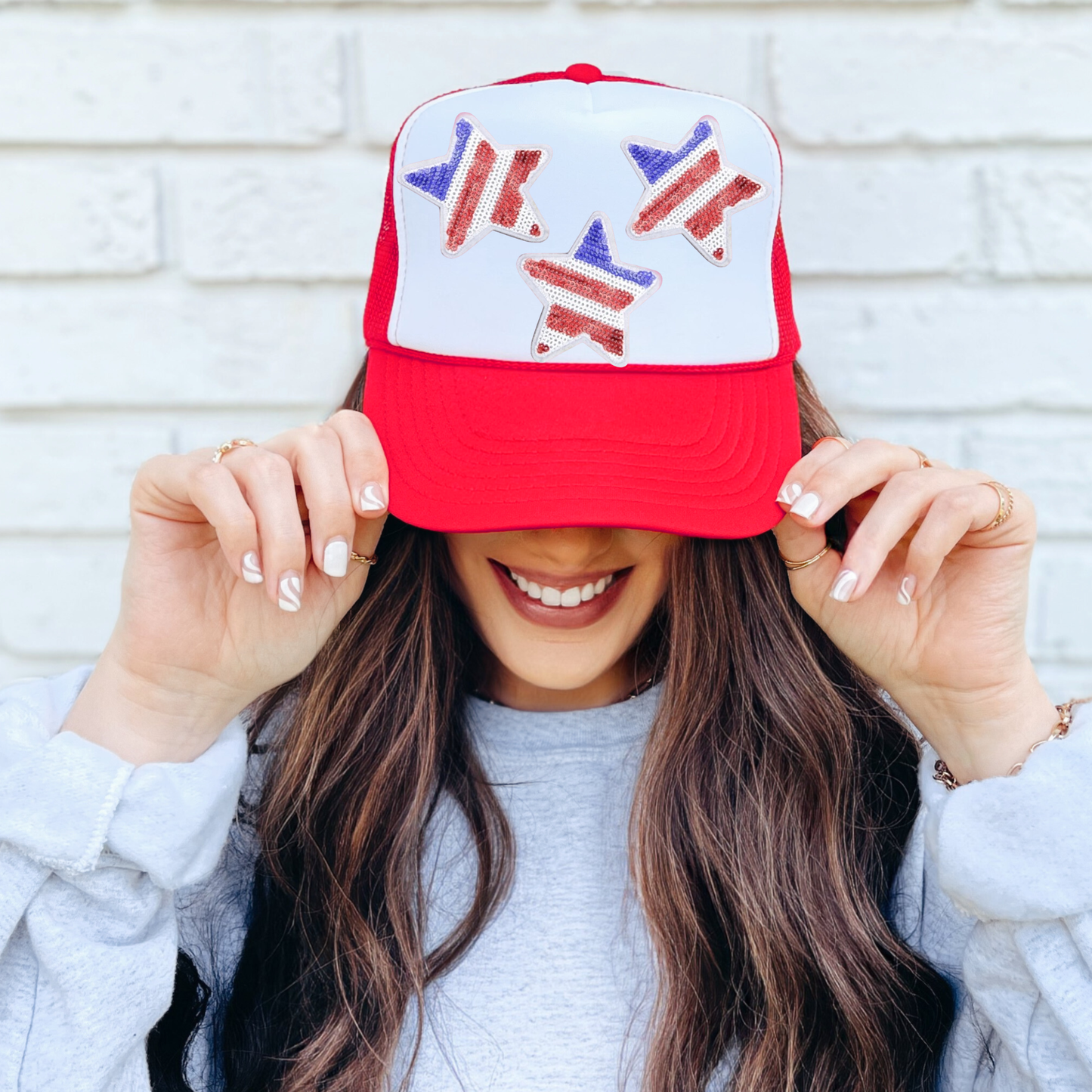 American Sequin Star | Iron On Patch | Ready To Ship
