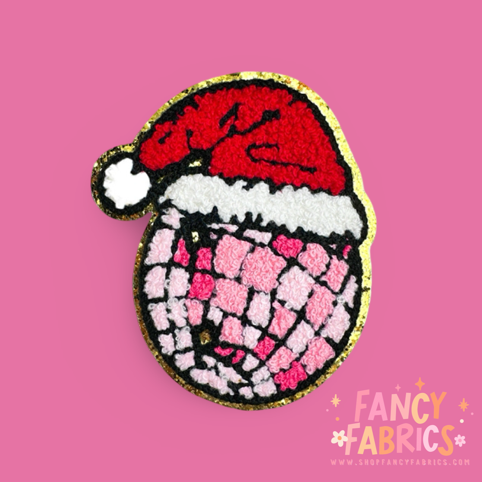 Disco Hat (Red) | Iron On Patch