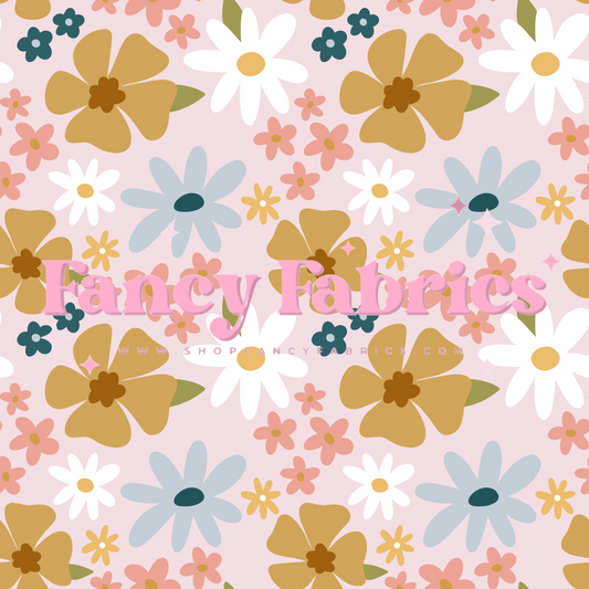 Retro Floral 3 | PREORDER | By The Yard