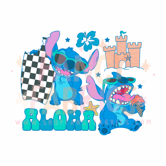 Aloha | Child Size | DTF Transfer
