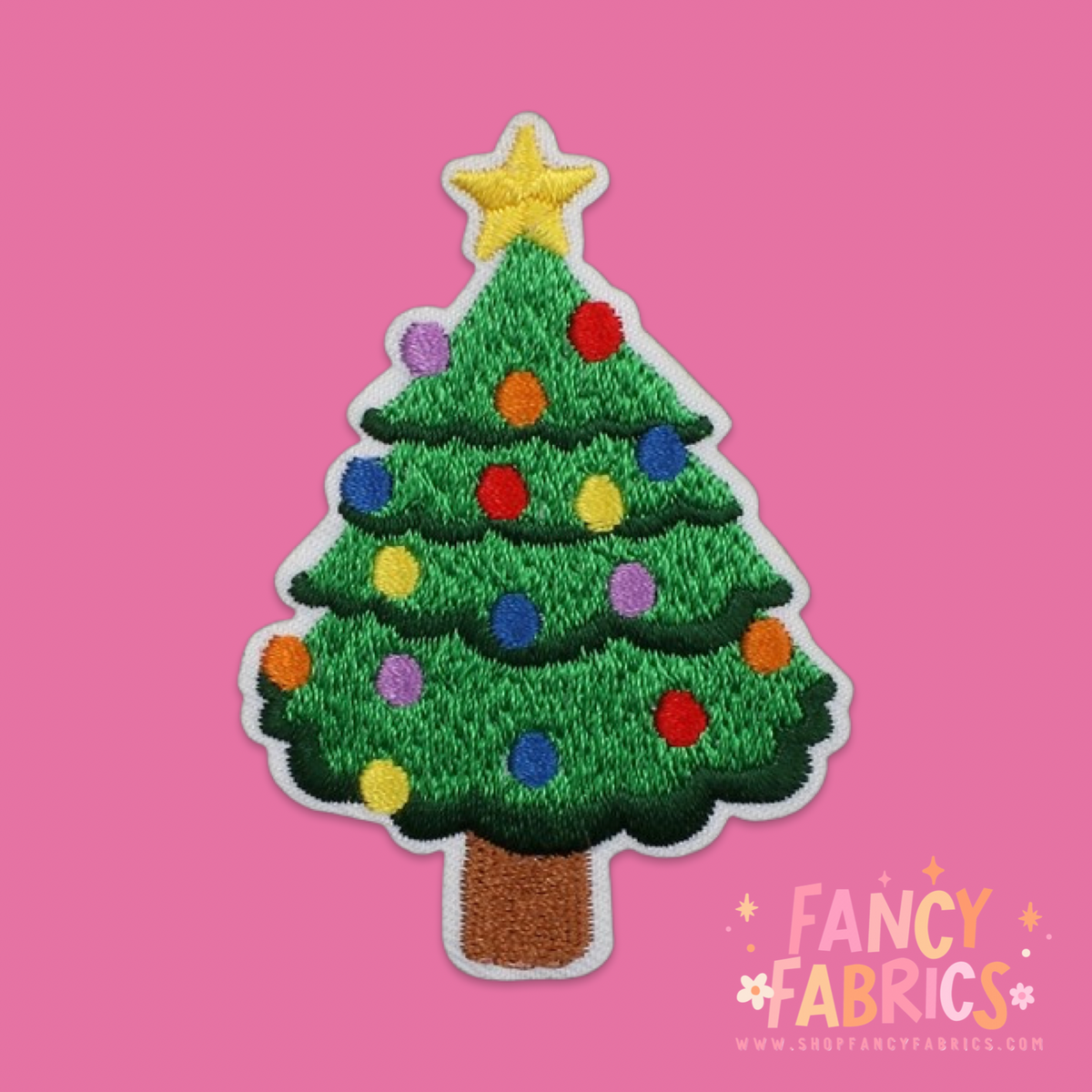 Decorated Tree | Iron On Patch