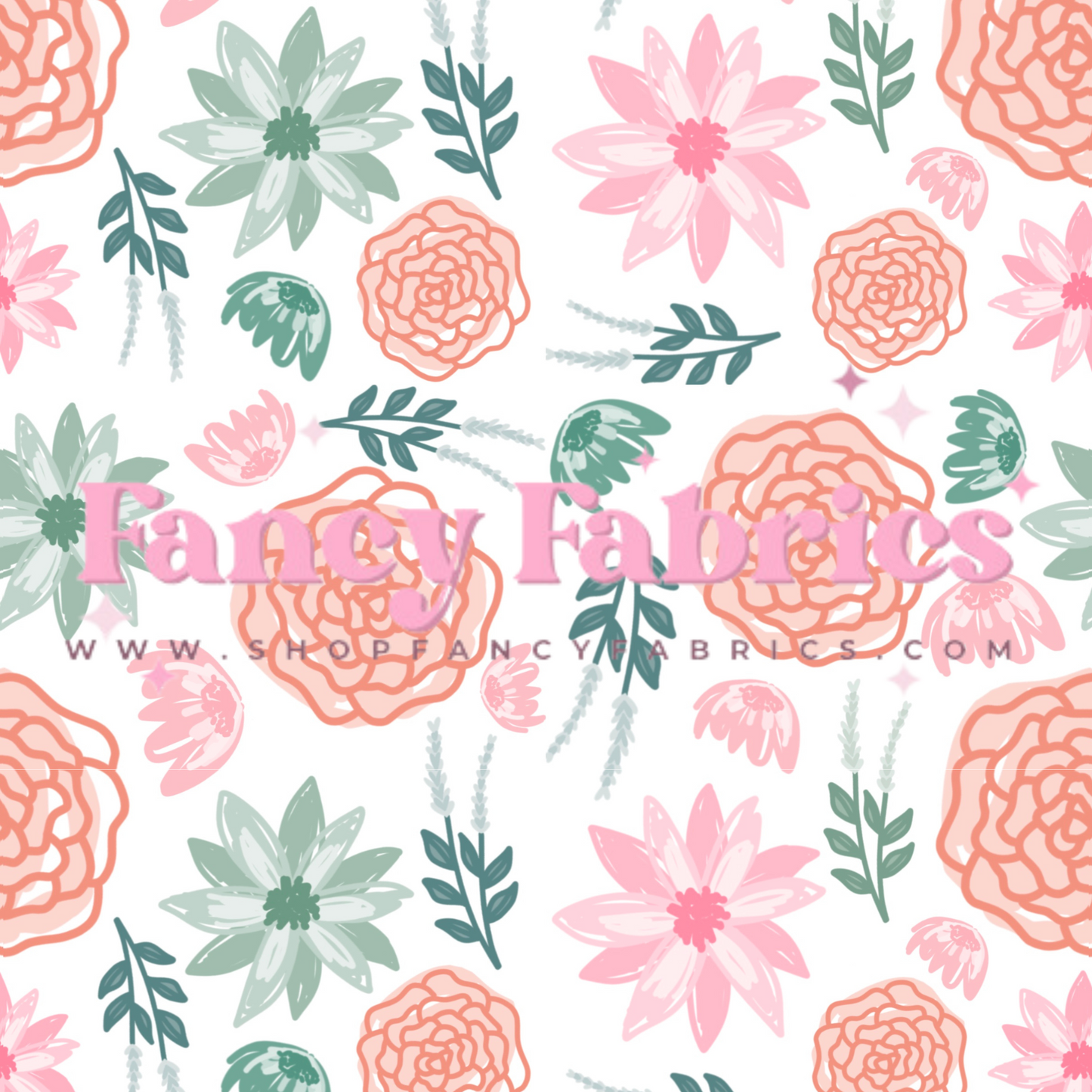 Creative Graphics | Simple Floral | PREORDER | By The Yard
