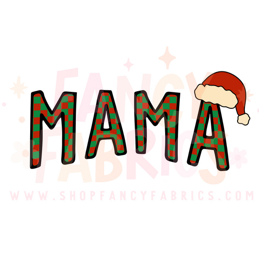 Mama (Santa Hat) | Adult Size | DTF Transfer | Ready To Ship
