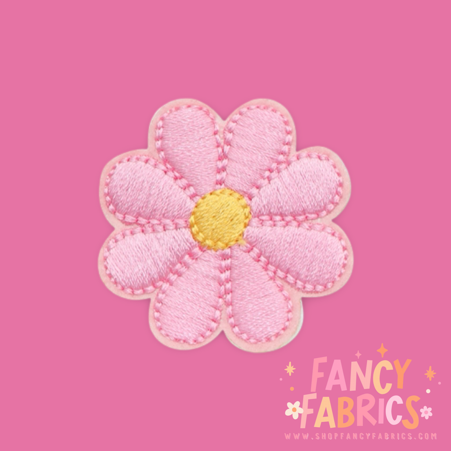 Small Daisy (Light Pink) | Iron On Patch