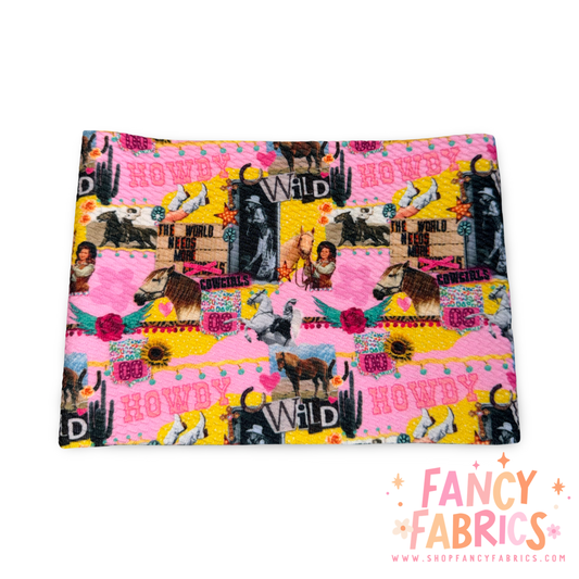 Cowgirl Collage | 5" x WOF | Bullet Strip | Ready To Ship