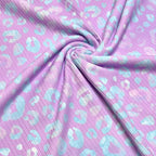 Purple + Blue Leopard | 6x6 Scaling | Skinny Rib | Ready To Ship