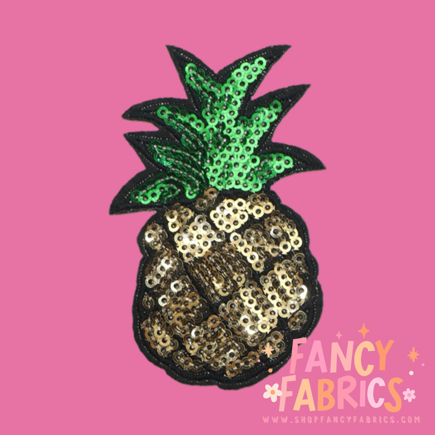 Sequin Pineapple | Iron On Patch