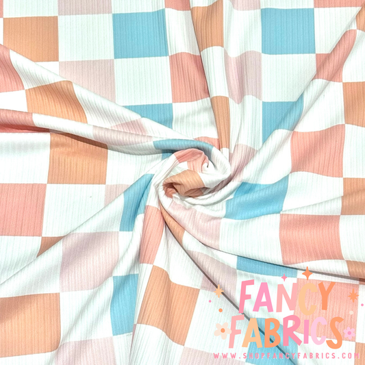 Soft Checks | 6x6 Scaling | Skinny Rib | Ready To Ship