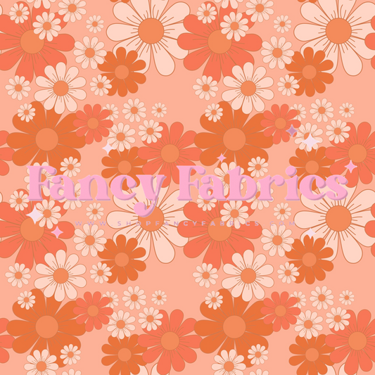 Orange Floral | PREORDER | By The Yard