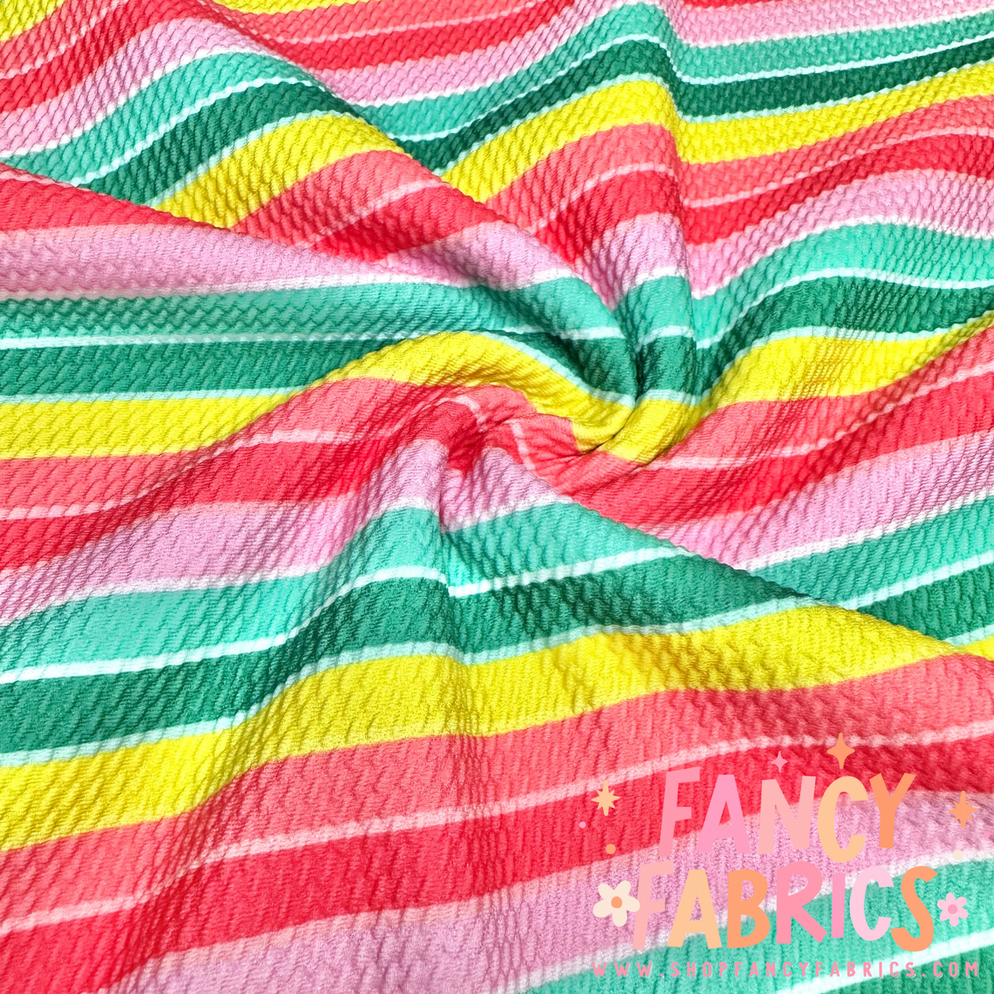 Christmas Rainbow Stripes | 4x4 Scaling | Bullet | Ready To Ship