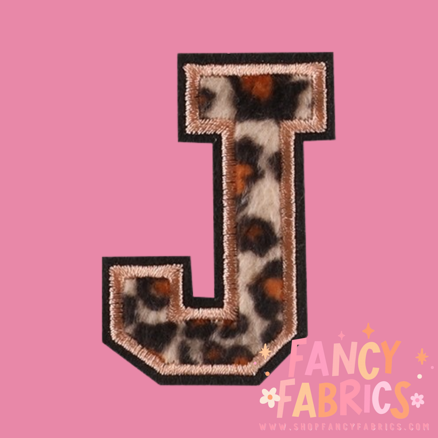 Letter J (Leopard) | Iron On Patch