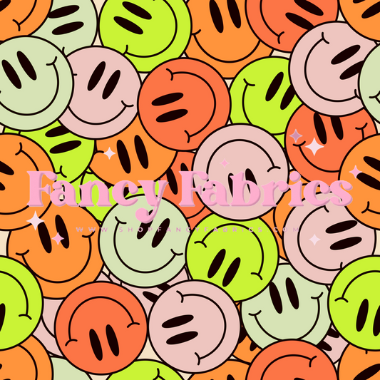 Neon Smiley Collage 2 | PREORDER | By The Yard