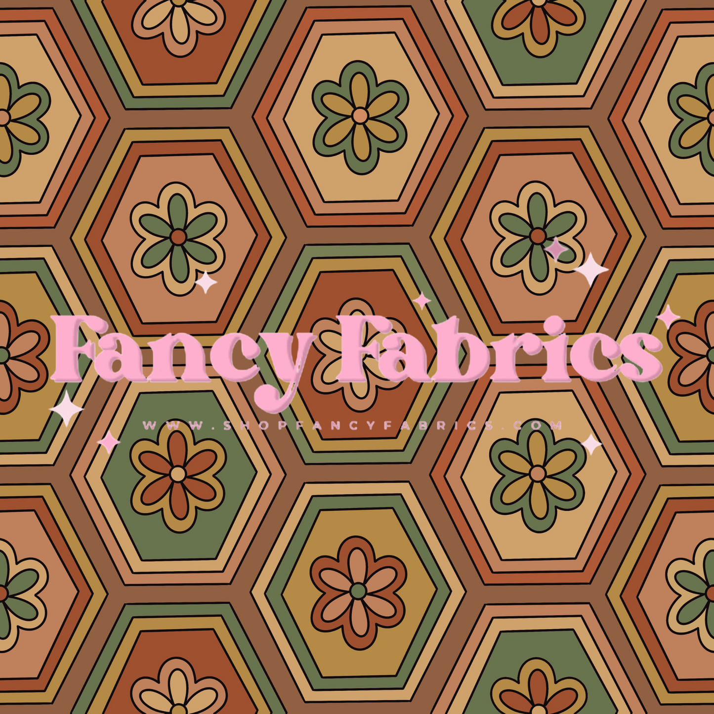 Lauren Liza Designs | Autumn Hexagons 2 | PREORDER | By The Yard