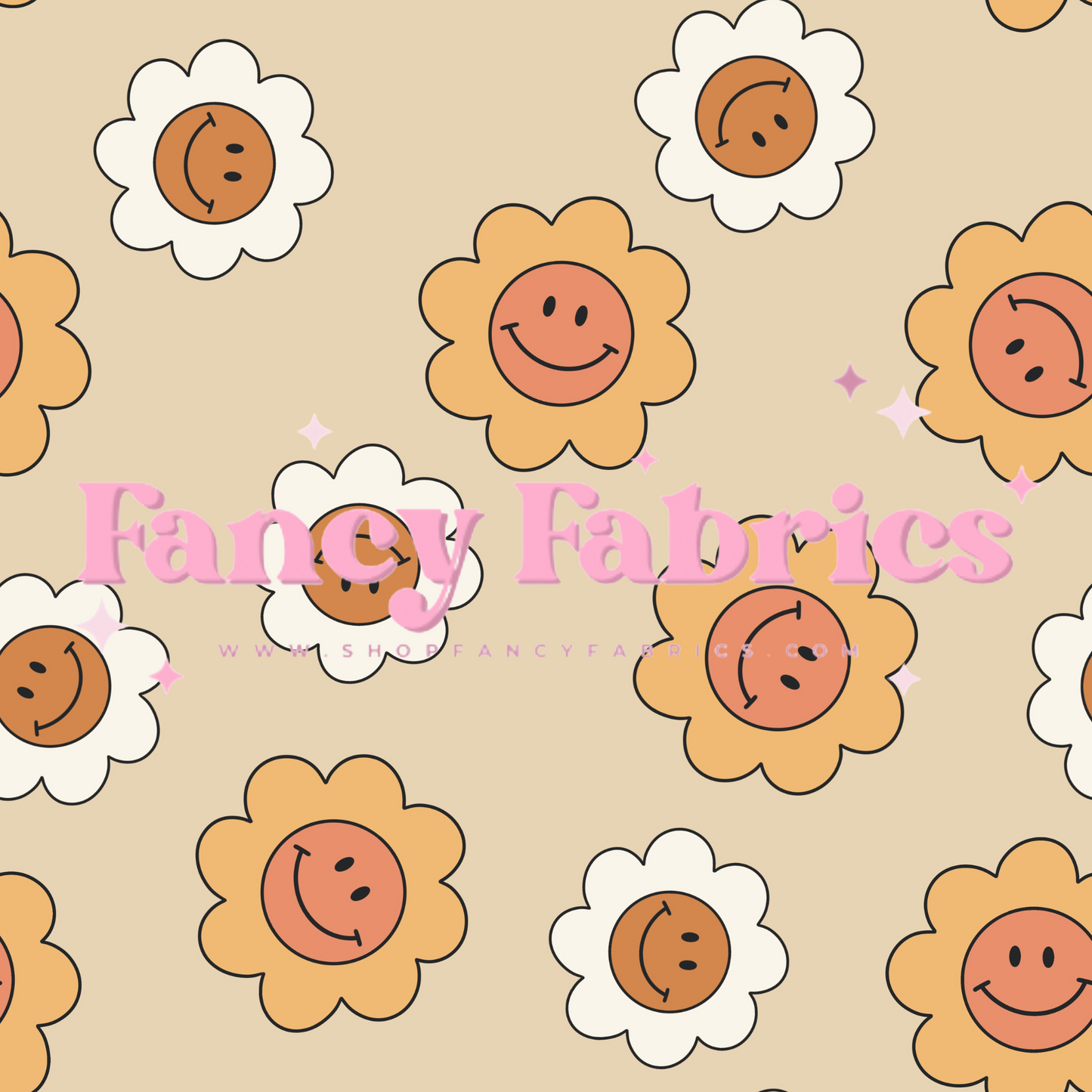 Lauren Liza Designs | Smiley Floral 5 | PREORDER | By The Yard