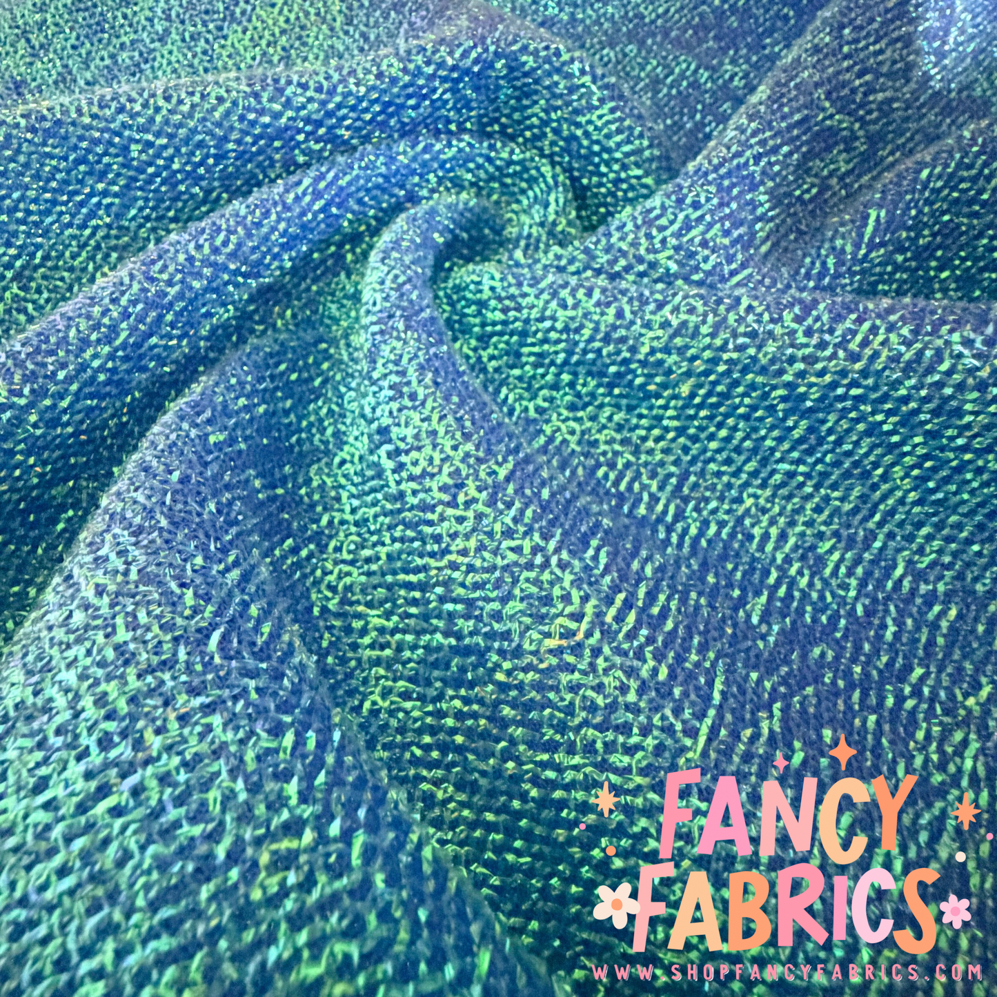 Icy Blue | Tinsel Fabric | Ready To Ship