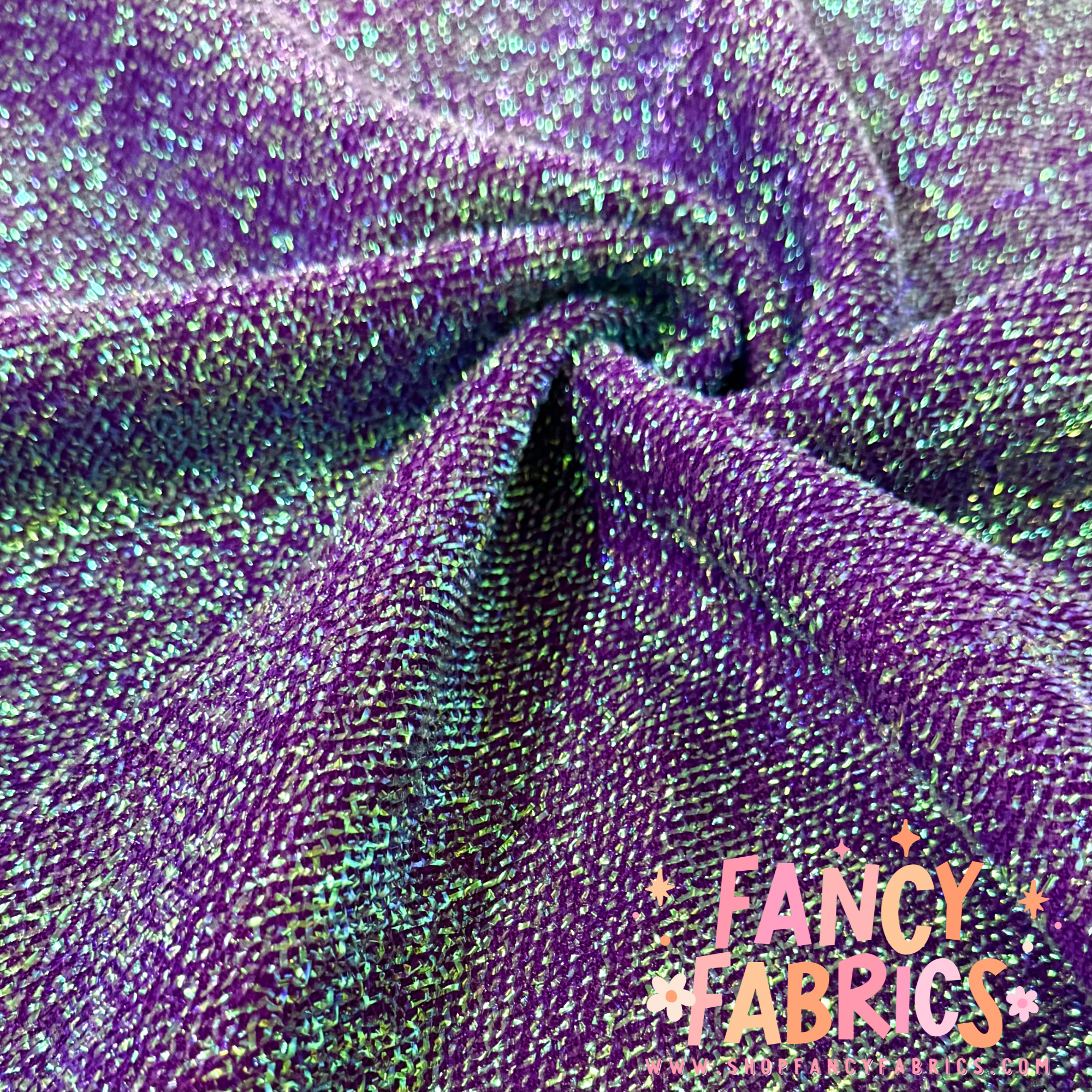Purple | Tinsel Fabric | Ready To Ship