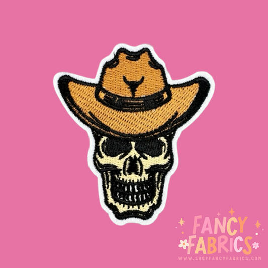 Skeleton Cowboy | Iron On Patch