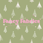 Boho Christmas Trees (Green) | PREORDER | By The Yard