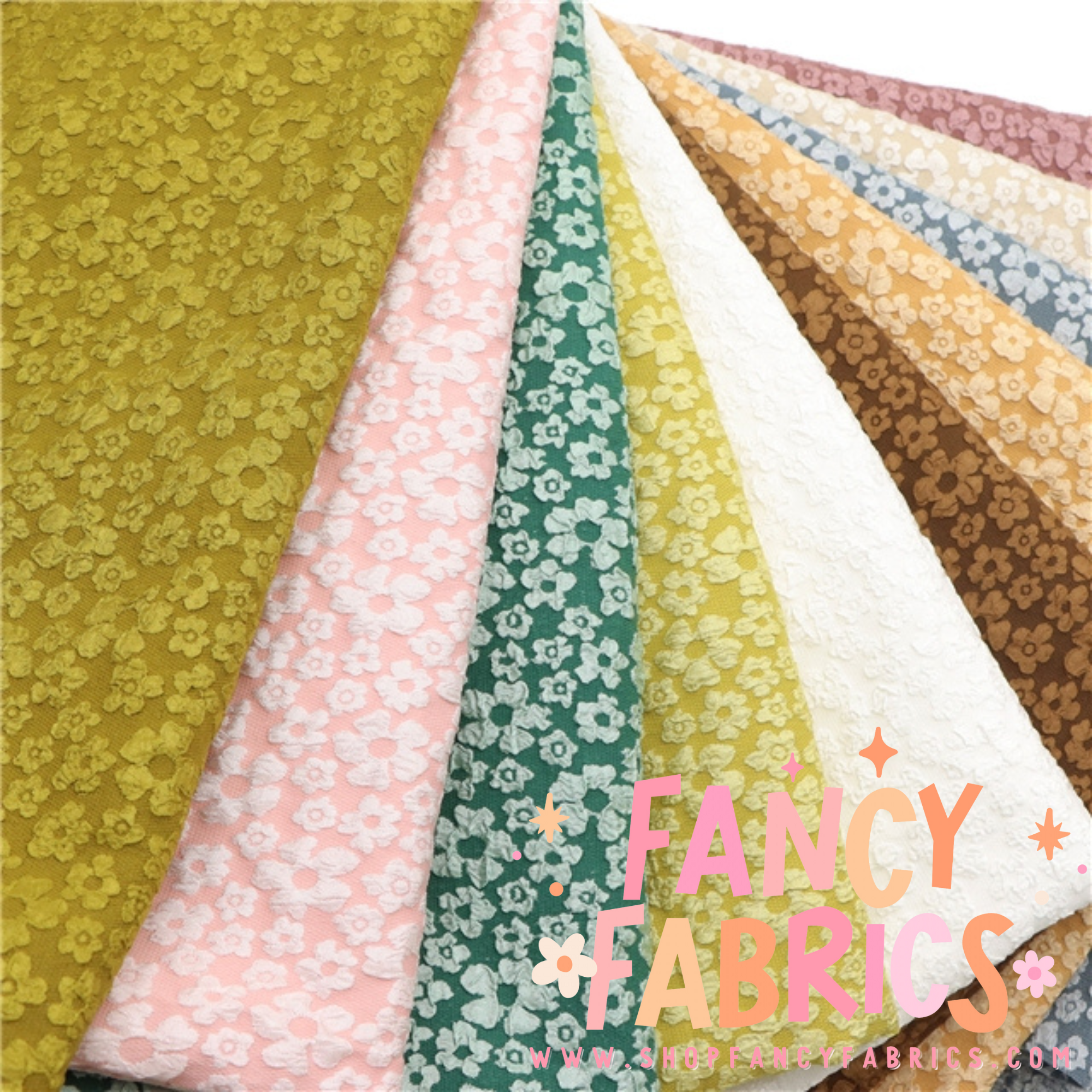 Green | Floral Polyester | Ready To Ship