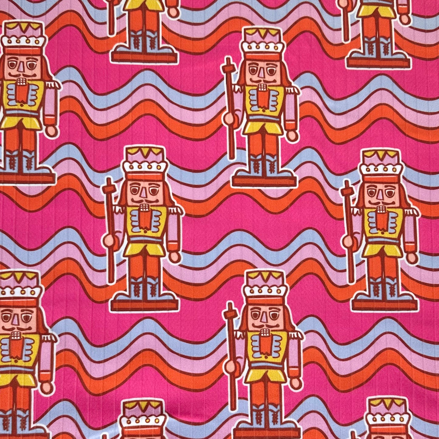 Nutcracker Waves | 6x6 | Brushed Rib | Ready To Ship