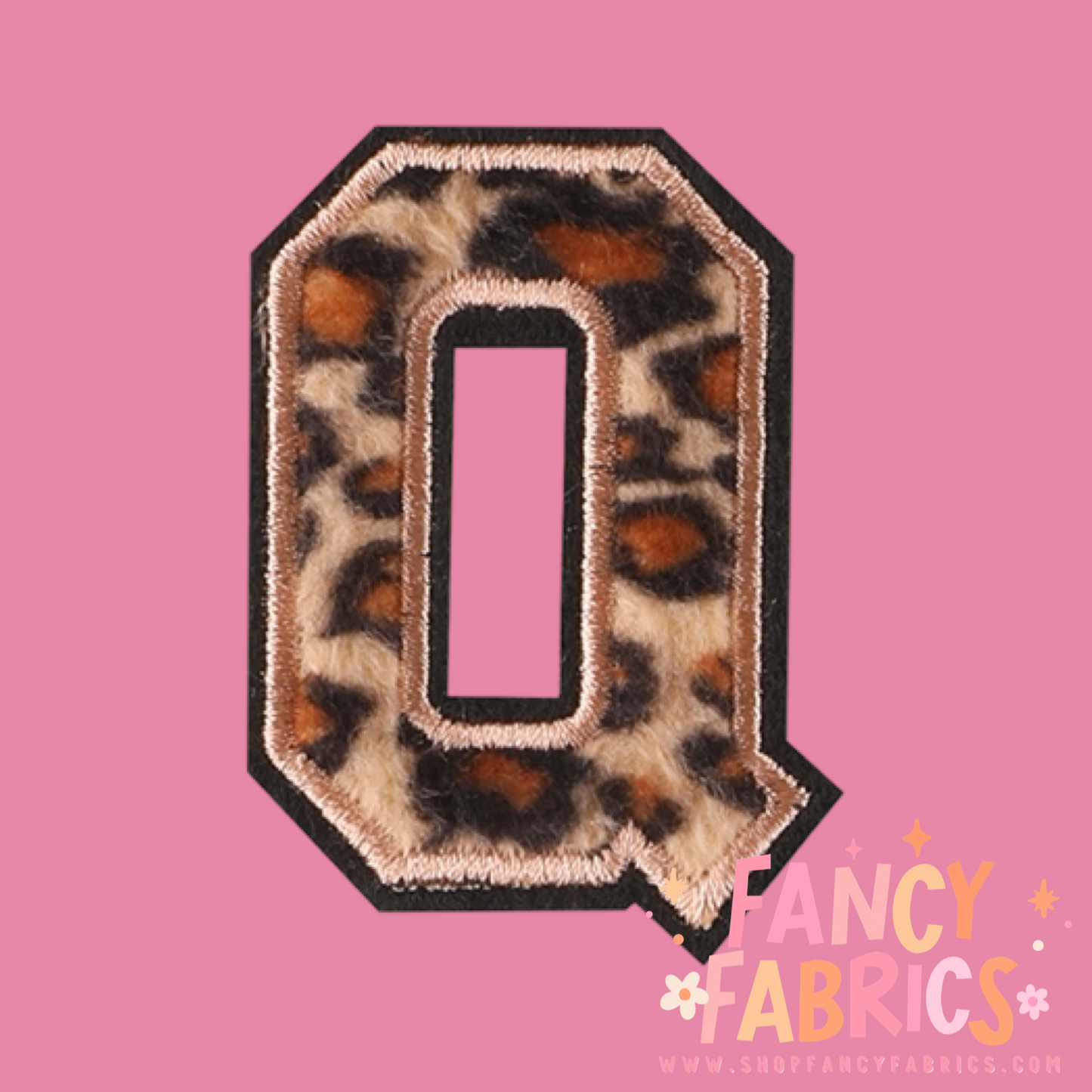 Letter Q (Leopard) | Iron On Patch