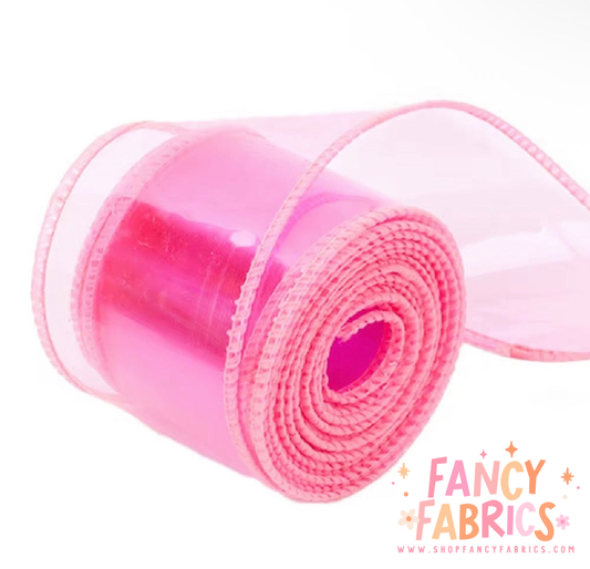 Pink | 2" Jelly Ribbon | Printed Ribbon | Ready To Ship
