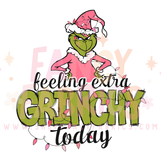 Extra Grinchy | Child Size | DTF Transfer