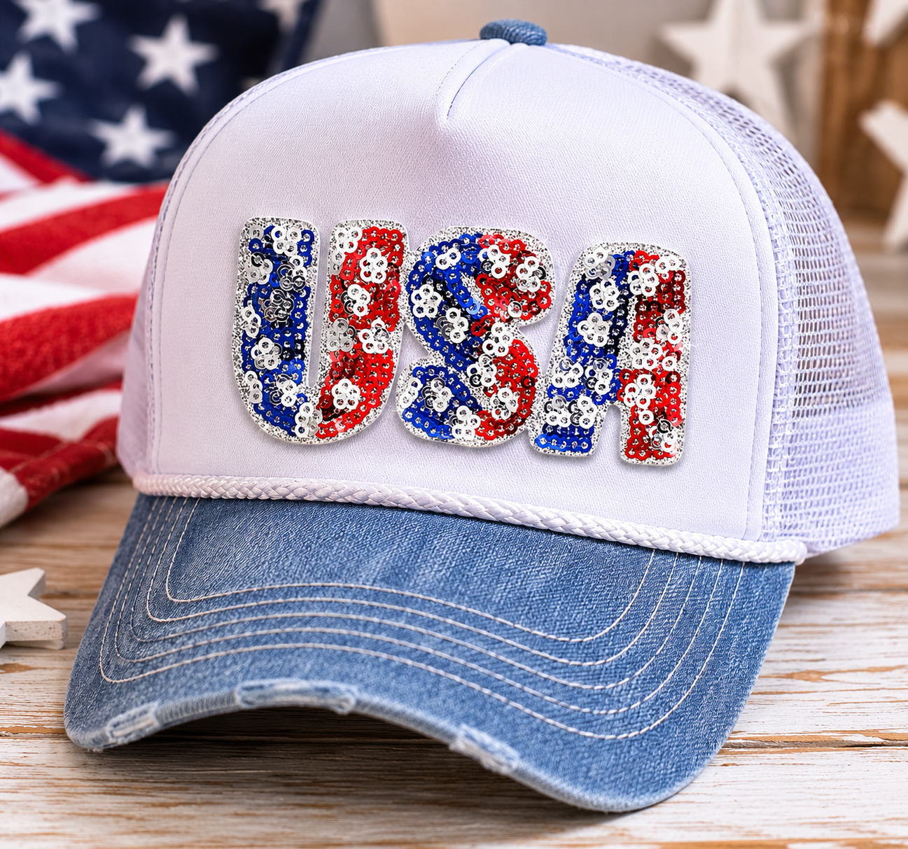 Festive USA | Iron On Patch | Ready To Ship
